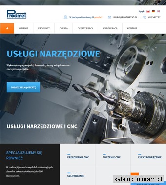 prodmetsc.pl usługi narzędziowe