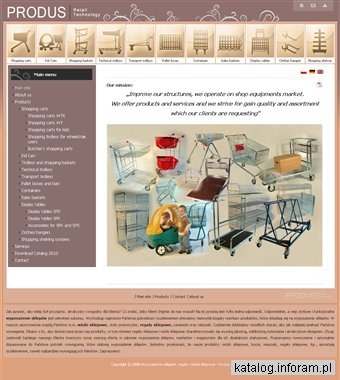 Regały sklepowe, wózki sklepowe - produs.pl