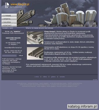 Profile aluminiowe zacisk odgałęźny karnisze aluminiowe Producent profili aluminiowych KARPOL