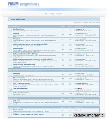 Forum dyskusyjne progenia.org