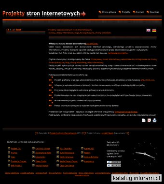 Projekty stron internetowych
