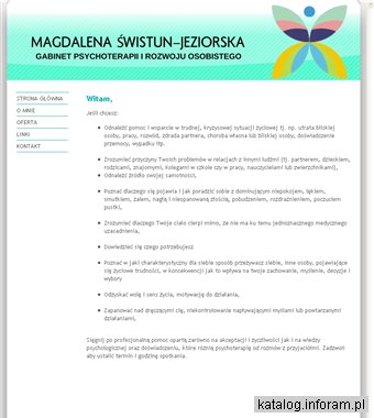 Gabinet Psychoterapii i Rozwoju Osobistego Magdalena Świstun – Jeziorska