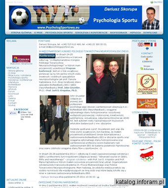 Dariusz Skorupa - psychologia sportu, psycholog sportowy