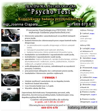 Psychotechniczne badania kierowców