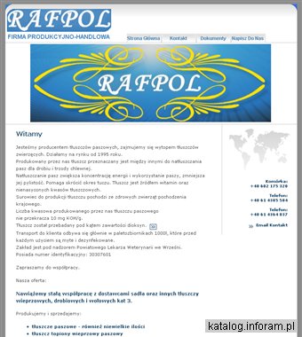 RAFPOL Henryk Bucik - Producent tłuszczy paszowych