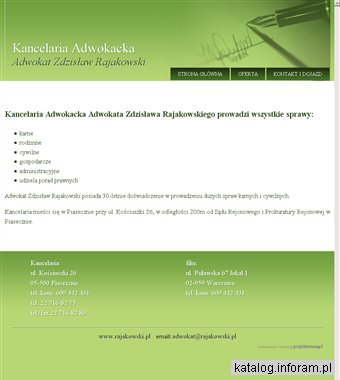 Usługi adwokackie - Rajakowski.pl