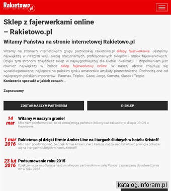 RAKIETOWO.PL fajerwerki profesjonalne sklep