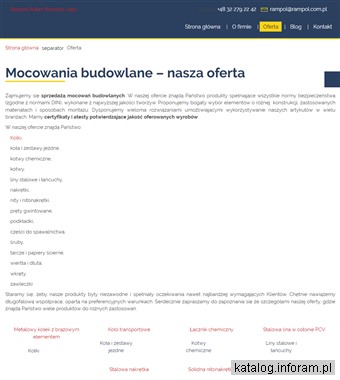 zakuwanie linek stalowych - rampol.com.pl