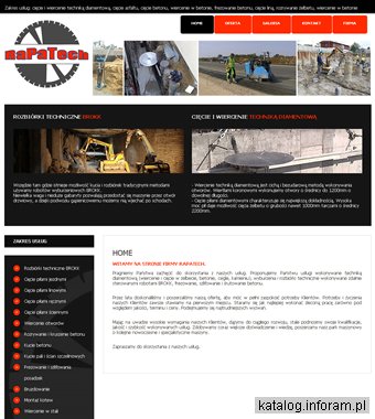 Firma Rapatech - cięcie, wiercenie w betonie