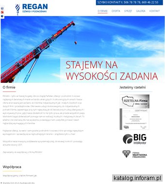 Dźwigi wynajem - REGAN