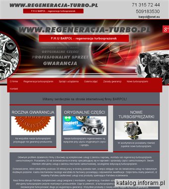 P.H.U BARPOL turbosprężarki naprawa