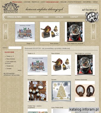 Hurtownia Artykułów dekoracyjnych - Regnum