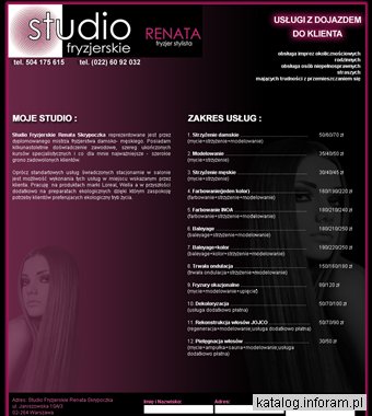 Studio fryzjerskie Renata Skrypoczka