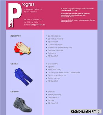 Ubrania robocze, rękawice robocze - sklep