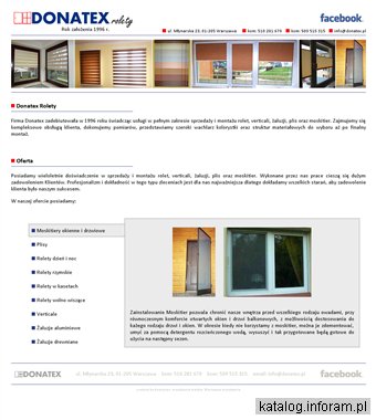 Donatex - montaż rolet