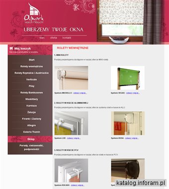 Rolety wewnętrzne - Marcin Olbrycht - OLMARK