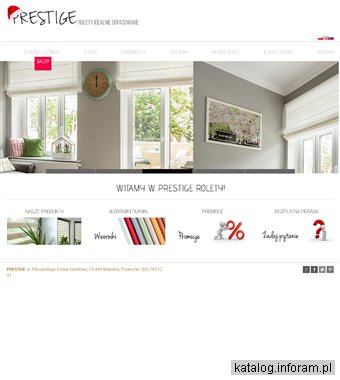 PRESTIGE rolety okienne zewnętrzne Białystok