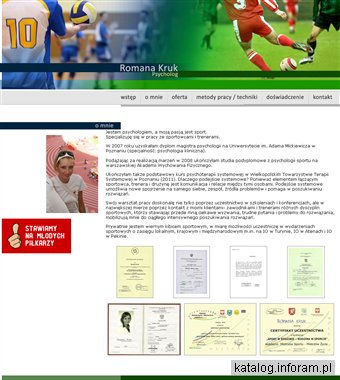 Psycholog sportowy Romana Kruk