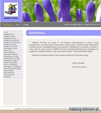 Sprzątanie biur - usługi porządkowe - Romwit