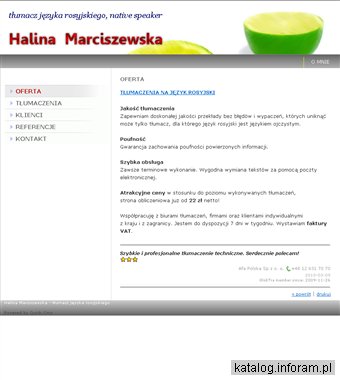 Tłumacz języka rosyjskiego - Halina Marciszewska