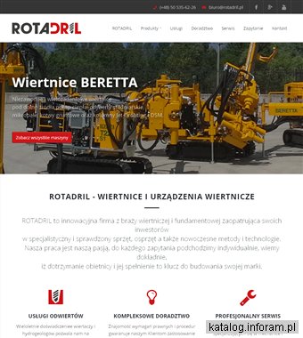 Wiertnice i maszyny do odwiertów - ROTADRIL.pl