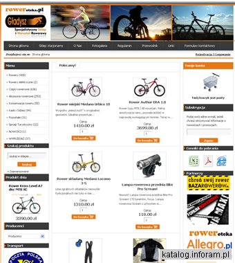 Internetowy sklep rowerowy