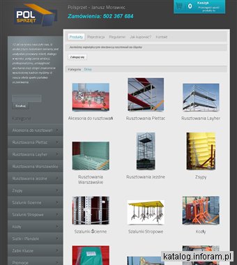 Polsprzęt - Rusztowania, Szalunki, Śląsk, Sklep, Plettac