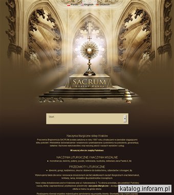 Sklep z naczyniami liturgicznymi Sacrum