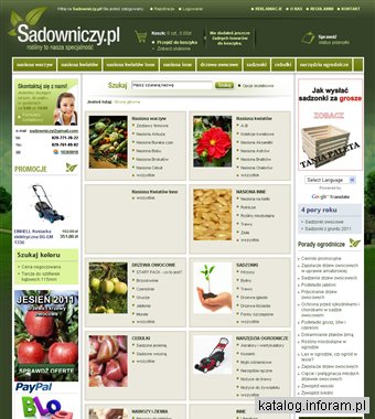 Sadowniczy.pl - wszelkie rośliny z dostawą do domu