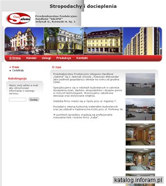 Docieplenia, stropodachy - salome.com.pl