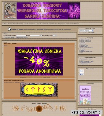 Wróżka Sandra Jaśmina - numerolog, tarocistka