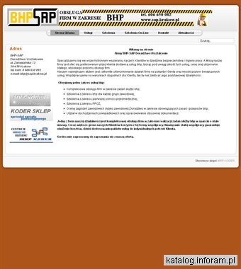 Bhp-Sap doradztwo i kształcenie