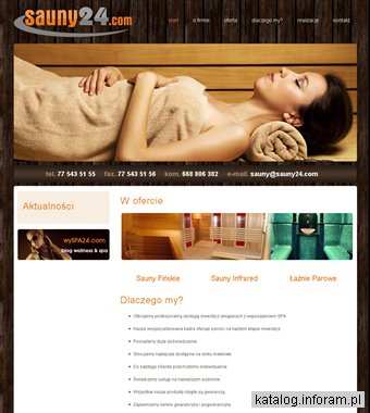 Produkcja saun fińskich, łaźni parowych