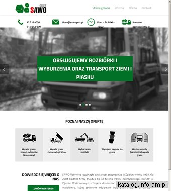 SAWO-RECYKLING kontener na gruz Zgierz