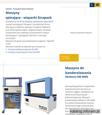 ScanPack - Maszyny spinające, zgrzewarki, taśmy