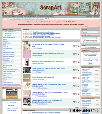 Scrapbooking, Cardmaking, Embossing - sklep Scrapart