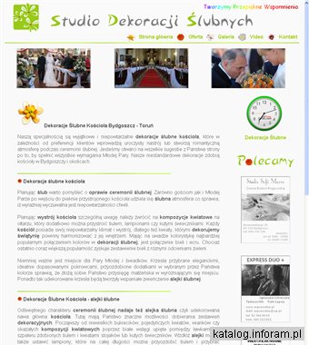Studio Dekoracji Ślubnych alejki ślubne Bydgoszcz