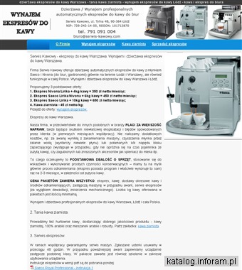 Dzierżawa ekspresów do kawy