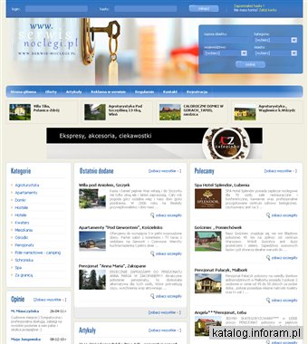 Noclegi, pokoje, apartamenty w górach i nad morzem