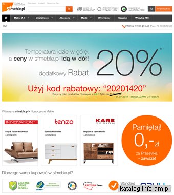 Białe meble do salonu od SF Meble w najlepszych cenach.