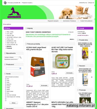 Internetowy sklep zoologiczny Siedem Życzeń