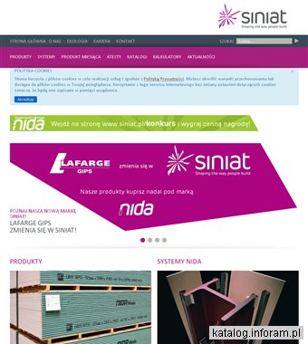 Okładziny ścienne - Siniat