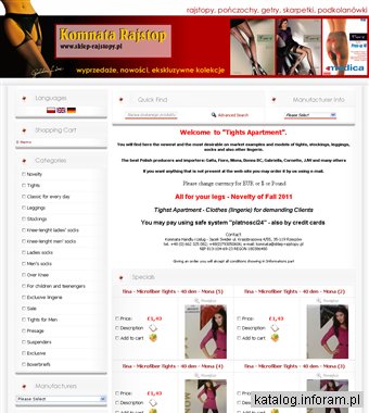 Komnata Rajstop – bielizna sklep internetowy