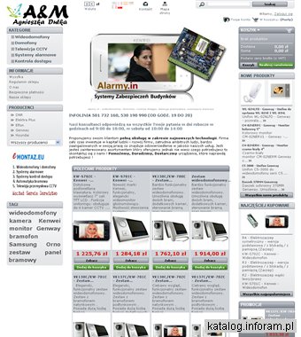 Alarmy.in - Wideodomofony, Systemy Alarmowe, Kontroli dostępu