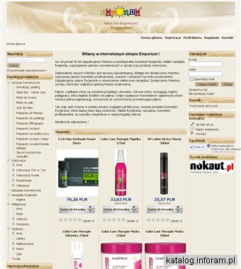 Profesjonalne kosmetyki fryzjerskie - Emporium