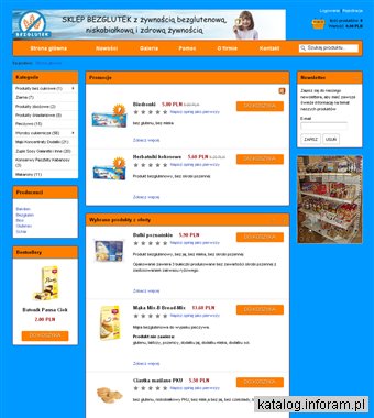 Produkty bezglutenowe sklep - www.sklepbezglutek.pl