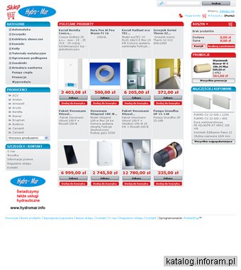 Hydromar - Kominki Edilkamin, Amelia, Promocje na artykuły hydrauliczne