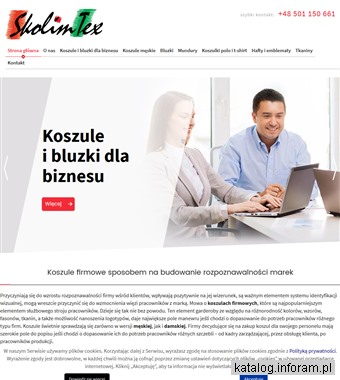 www.skolimtex.pl koszule dla pracowników