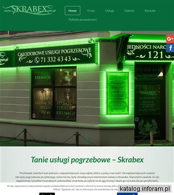 www.skrabex.com.pl Zakład pogrzebowy