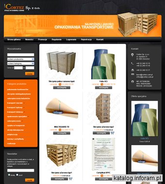 Pakowanie maszyn, palety, skrzynie